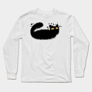Whimsical Cat MS paint Long Sleeve T-Shirt
